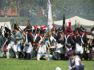 IX Festa Reviu els Setges Napole&ograve;nics de Girona. Recreaci&oacute; d'una batalla al parc de les Ribes del Ter