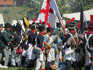 IX Festa Reviu els Setges Napole&ograve;nics de Girona. Recreaci&oacute; d'una batalla al parc de les Ribes del Ter