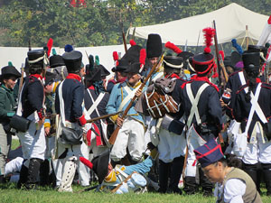 IX Festa Reviu els Setges Napole&ograve;nics de Girona. Recreaci&oacute; d'una batalla al parc de les Ribes del Ter