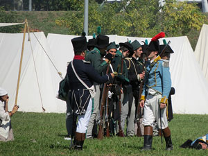 IX Festa Reviu els Setges Napole&ograve;nics de Girona. Recreaci&oacute; d'una batalla al parc de les Ribes del Ter