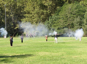 IX Festa Reviu els Setges Napole&ograve;nics de Girona. Recreaci&oacute; d'una batalla al parc de les Ribes del Ter