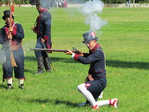 IX Festa Reviu els Setges Napole&ograve;nics de Girona. Recreaci&oacute; d'una batalla al parc de les Ribes del Ter