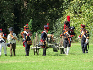 IX Festa Reviu els Setges Napole&ograve;nics de Girona. Recreaci&oacute; d'una batalla al parc de les Ribes del Ter