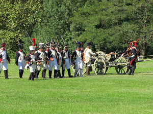 IX Festa Reviu els Setges Napole&ograve;nics de Girona. Recreaci&oacute; d'una batalla al parc de les Ribes del Ter