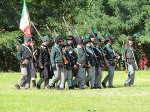 IX Festa Reviu els Setges Napole&ograve;nics de Girona. Recreaci&oacute; d'una batalla al parc de les Ribes del Ter