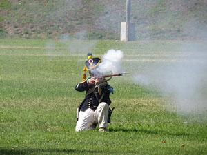 IX Festa Reviu els Setges Napole&ograve;nics de Girona. Recreaci&oacute; d'una batalla al parc de les Ribes del Ter