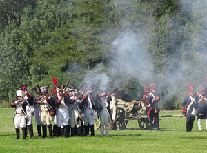 IX Festa Reviu els Setges Napole&ograve;nics de Girona. Recreaci&oacute; d'una batalla al parc de les Ribes del Ter
