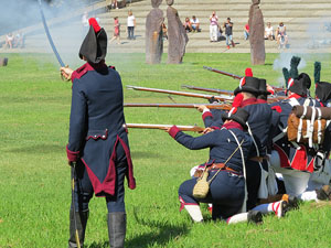 IX Festa Reviu els Setges Napole&ograve;nics de Girona. Recreaci&oacute; d'una batalla al parc de les Ribes del Ter