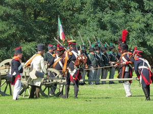 IX Festa Reviu els Setges Napole&ograve;nics de Girona. Recreaci&oacute; d'una batalla al parc de les Ribes del Ter