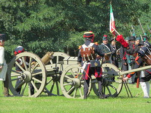 IX Festa Reviu els Setges Napole&ograve;nics de Girona. Recreaci&oacute; d'una batalla al parc de les Ribes del Ter