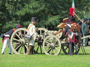 IX Festa Reviu els Setges Napole&ograve;nics de Girona. Recreaci&oacute; d'una batalla al parc de les Ribes del Ter