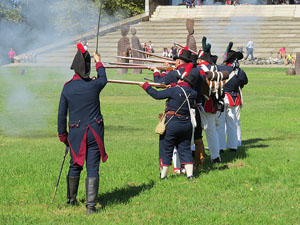 IX Festa Reviu els Setges Napole&ograve;nics de Girona. Recreaci&oacute; d'una batalla al parc de les Ribes del Ter