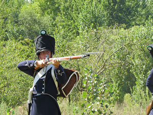 IX Festa Reviu els Setges Napole&ograve;nics de Girona. Recreaci&oacute; d'una batalla al parc de les Ribes del Ter