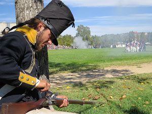 IX Festa Reviu els Setges Napole&ograve;nics de Girona. Recreaci&oacute; d'una batalla al parc de les Ribes del Ter