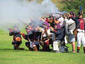 IX Festa Reviu els Setges Napole&ograve;nics de Girona. Recreaci&oacute; d'una batalla al parc de les Ribes del Ter