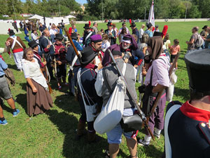 IX Festa Reviu els Setges Napole&ograve;nics de Girona. Finalitzaci&oacute; de la recreaci&oacute; a les Ribes del Ter