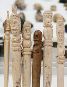 Agulles decorades, os. Empúries (L'Escala, Alt Empordà), segles II-I aC