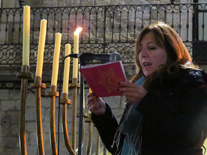 Nadal 2016. Encesa de les llums de Hanukk&agrave; a la pla&ccedil;a del Vi