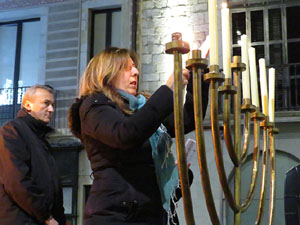 Nadal 2016. Encesa de les llums de Hanukk&agrave; a la pla&ccedil;a del Vi