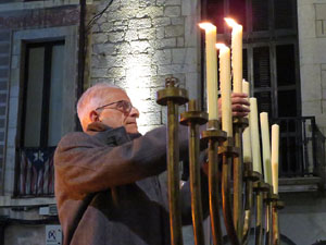 Nadal 2016. Encesa de les llums de Hanukk&agrave; a la pla&ccedil;a del Vi