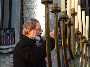 Nadal 2016. Encesa de les llums de Hanukk&agrave; a la pla&ccedil;a del Vi