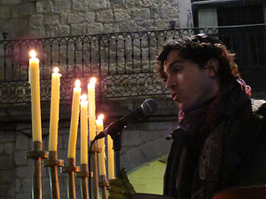 Nadal 2016. Encesa de les llums de Hanukk&agrave; a la pla&ccedil;a del Vi