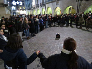 Nadal 2016. Encesa de les llums de Hanukk&agrave; a la pla&ccedil;a del Vi