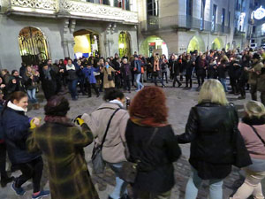 Nadal 2016. Encesa de les llums de Hanukk&agrave; a la pla&ccedil;a del Vi