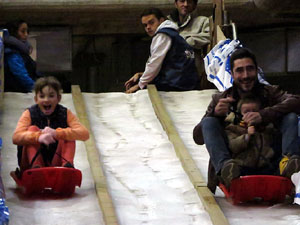 Nadal 2016. Pista de gel i tobogan a Fira de Girona