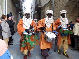 La Cavalcada de Reis 2017. La precavalcada des de la Mercè pels carrers de Girona