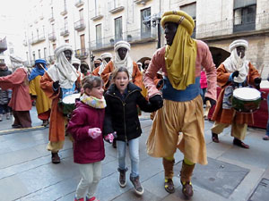 La Cavalcada de Reis 2017. La precavalcada des de la Mercè pels carrers de Girona