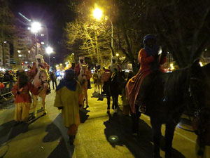 La Cavalcada de Reis 2017. Desfilada pels carrers de la ciutat, fins la plaça del Vi