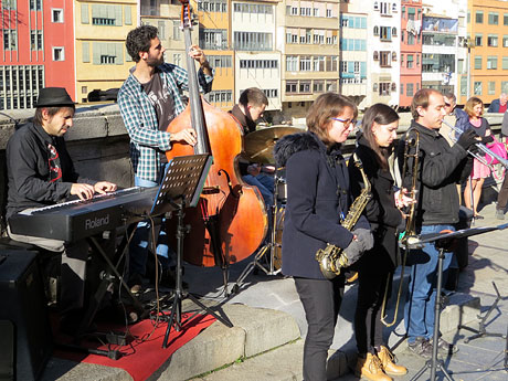 Nadal 2016 a Girona. Girona Christmas Swing a la Rambla de la Llibertat