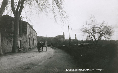 Vista de la ciutat des del carrer de Pedret. 1911-1915