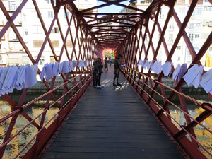 Sant Jordi 2016 a Girona. Activitat Estenem poesia, d'&Ograve;mnium Cultural del Giron&egrave;s