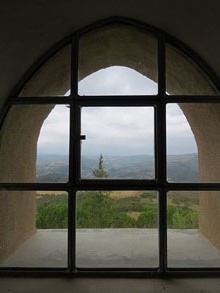 Vista des del passadís que comunica les dues torres