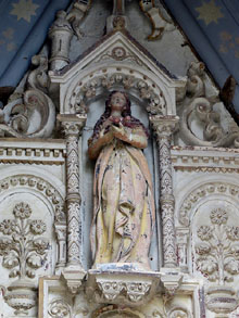Maria Magdalena. Imatge a l'església que li és dedicada
