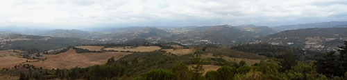 Panoràmica des de la Torre Magdala de Rènnas del Castèlh