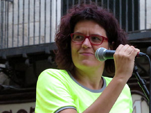 11 de setembre 2017. Assaig de la manifestaci&oacute; de la Diada al carrer Ciutadans i la pla&ccedil;a del Vi