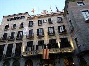 11 de setembre 2017. Concentració a la plaça del Vi en defensa del referèndum