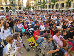 Festival A Capella 2017. Actuaci&oacute; del grup Black Voices a la pla&ccedil;a de la Independ&egrave;ncia