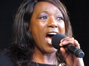 Festival A Capella 2017. Actuaci&oacute; del grup Black Voices a la pla&ccedil;a de la Independ&egrave;ncia