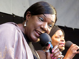 Festival A Capella 2017. Actuaci&oacute; del grup Black Voices a la pla&ccedil;a de la Independ&egrave;ncia