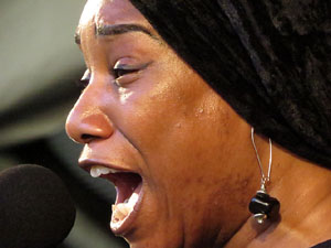 Festival A Capella 2017. Actuaci&oacute; del grup Black Voices a la pla&ccedil;a de la Independ&egrave;ncia