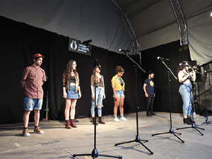 Festival A Capella 2017. Actuaci&oacute; del grup Kundala a la pla&ccedil;a de la Independ&egrave;ncia