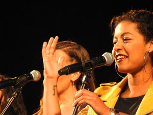 Festival A Capella 2017. Actuaci&oacute; del grup Kundala a la pla&ccedil;a de la Independ&egrave;ncia