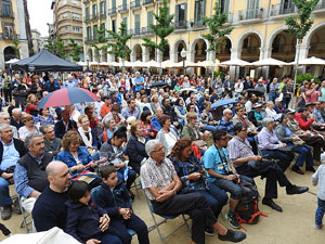 Festival A Capella 2017. Actuaci&oacute; del grup Kundala a la pla&ccedil;a de la Independ&egrave;ncia