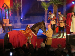 600 aniversari de la nau única de la Catedral de Girona. Representació de la Consueta de Sant Jordi cavaller