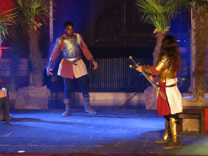 600 aniversari de la nau única de la Catedral de Girona. Representació de la Consueta de Sant Jordi cavaller