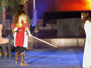 600 aniversari de la nau única de la Catedral de Girona. Representació de la Consueta de Sant Jordi cavaller